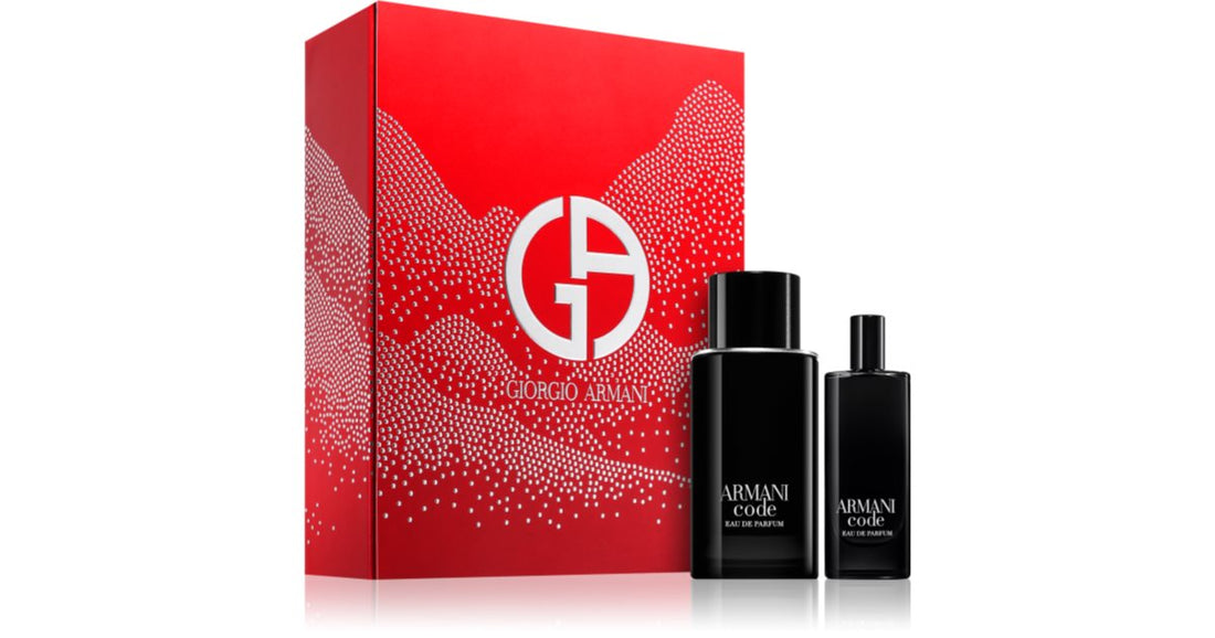 Giorgio Armani Armani Code-Set für Herren, Eau de Parfum 75 ml, nachfüllbar + Eau de Parfum 15 ml