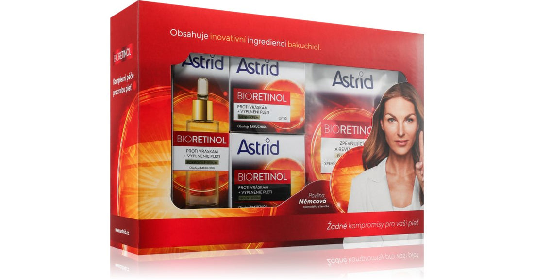 Astrid Bioretinol Gaveeskesett (for moden hud) 4 stk