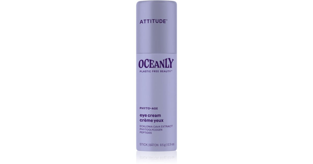 Crema contorno de ojos Attitude Crema de ojos rejuvenecedora Oceanly con péptidos 8,5 g