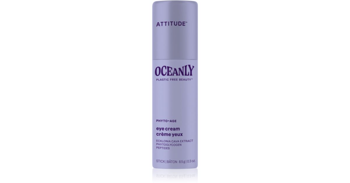 Crema contorno de ojos Attitude Crema de ojos rejuvenecedora Oceanly con péptidos 8,5 g