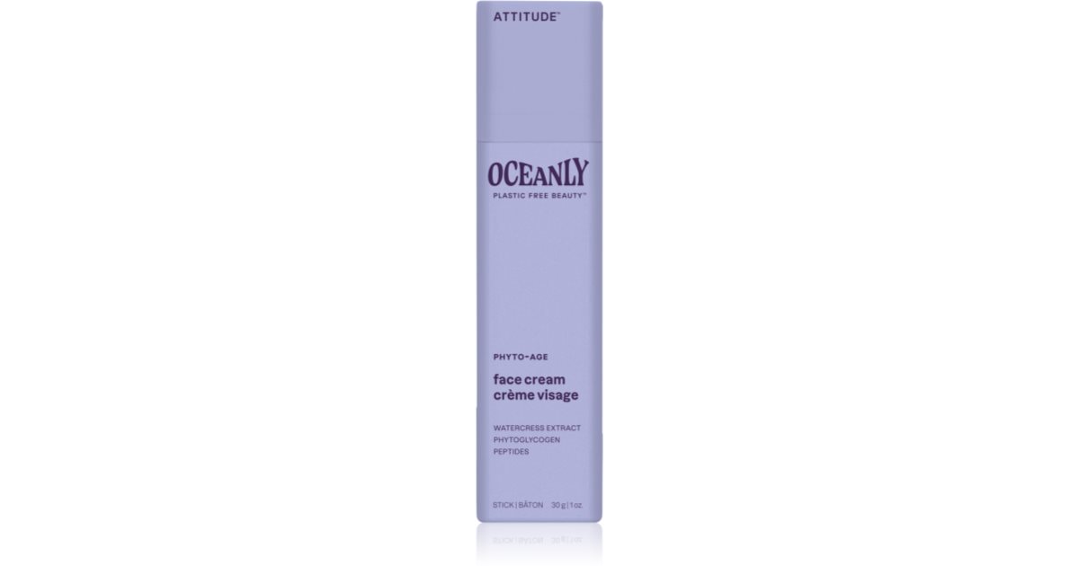 Ansigtscreme Attitude Oceanly anti-aging creme med peptider 30 g