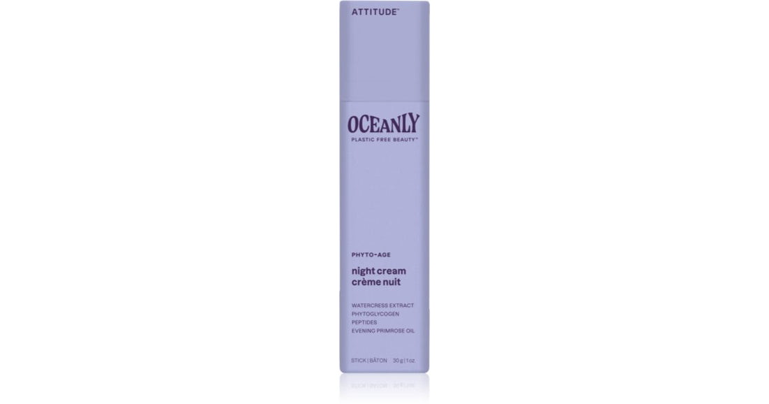 crema de noche Attitude Oceanly noche contra todos los signos de la edad con péptidos 30 g