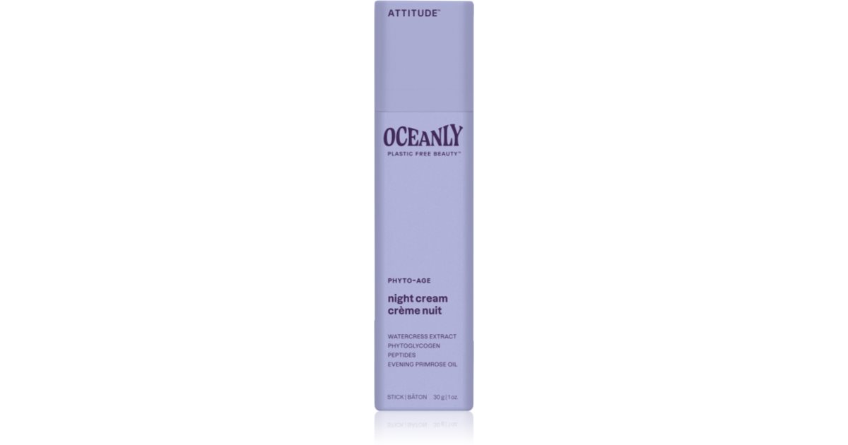 Crema de noapte Attitude Noapte oceanică împotriva tuturor semnelor de îmbătrânire cu peptide 30 g