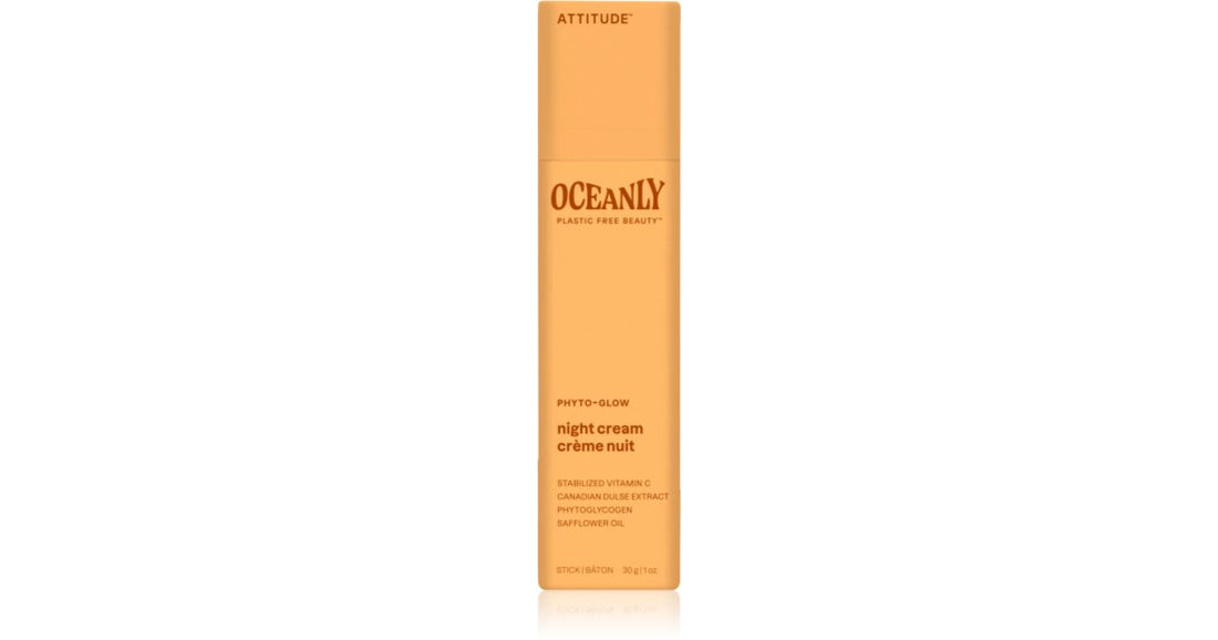 Attitude Oceanly crema de noche iluminadora con vitamina C 30 g