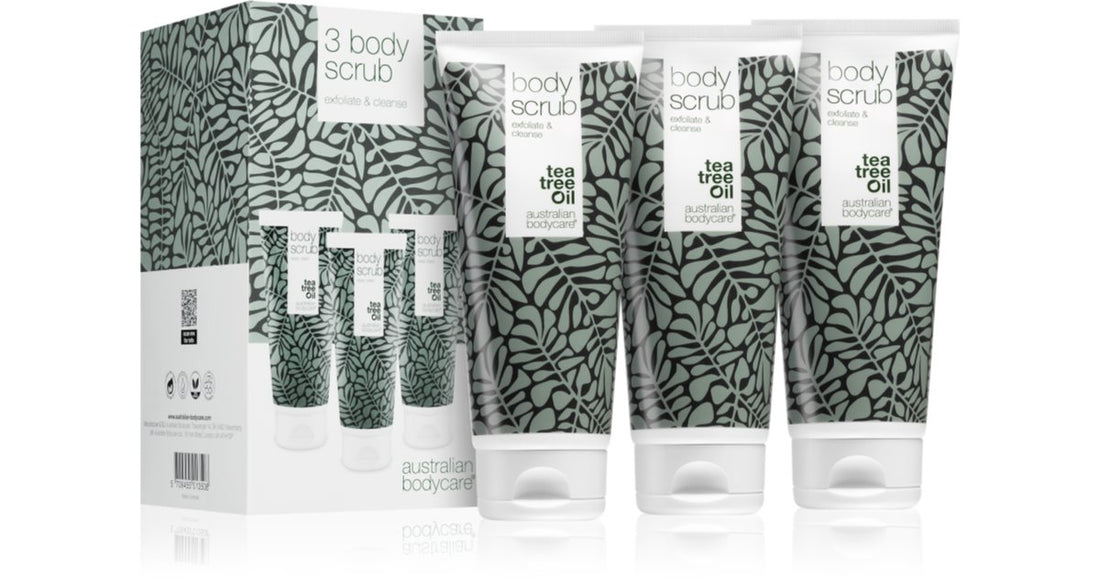 Australian Bodycare 3 Scrub pentru corp 3x200 ml