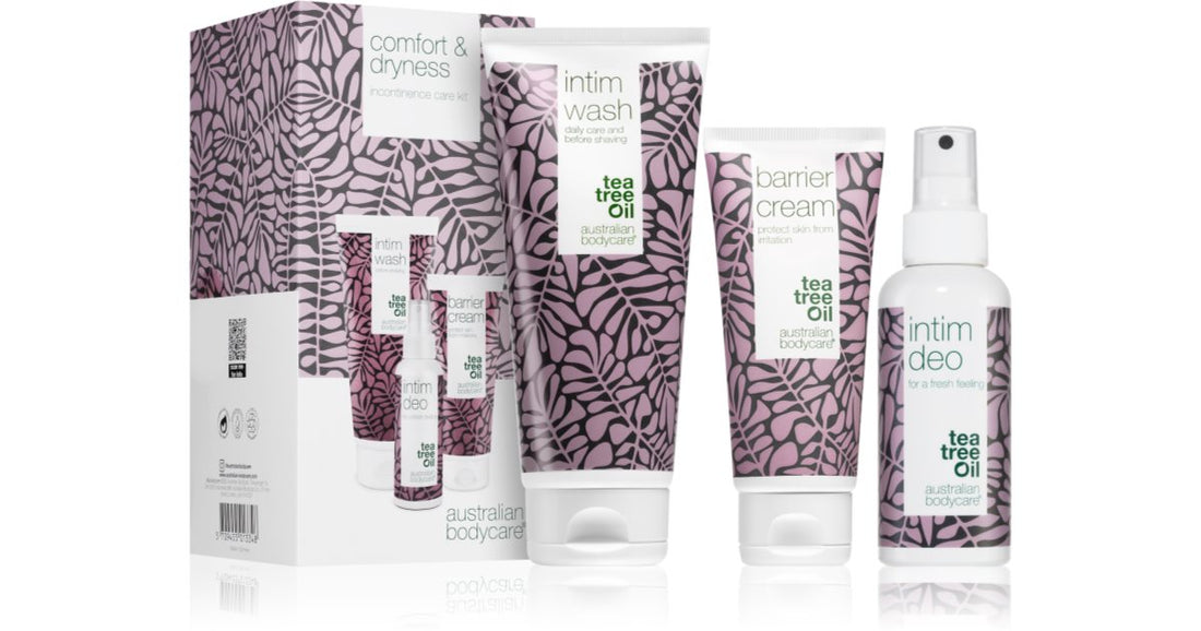 Australian Bodycare Cutie cadou Comfort &amp; Dryness pentru igiena intima