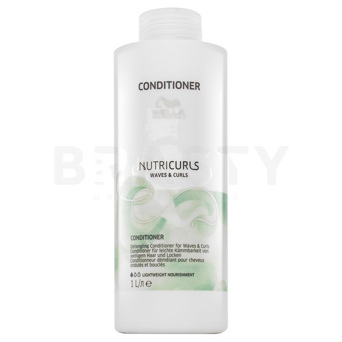 Wella Professionals Nutricurls Waves & Curls — balsamo nutriente per capelli mossi e ricci 1000 ml