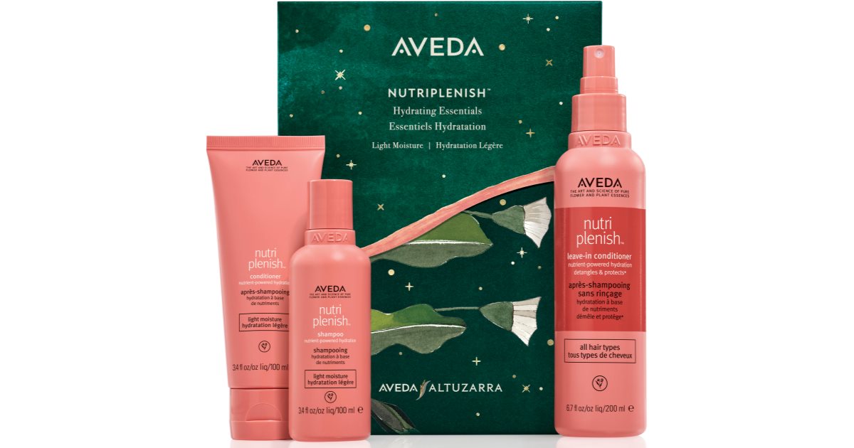 Aveda Holiday Nutriplenish™ Hydrating Essentials: confezione regalo leggera (per idratazione e brillantezza) 1 pz