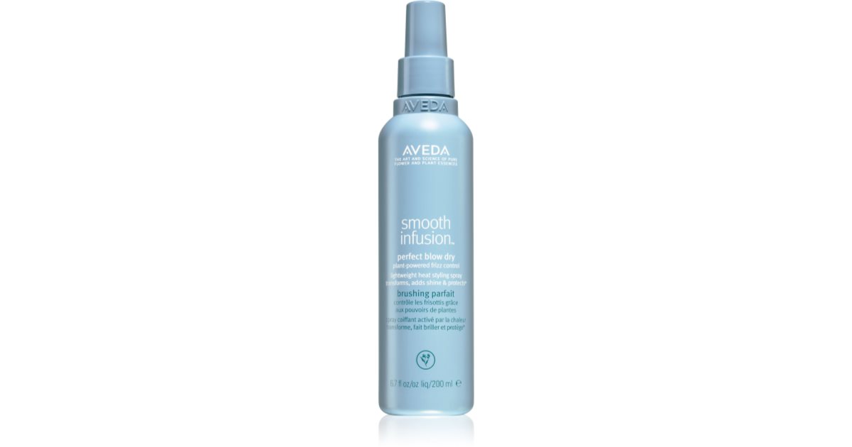 Aveda Smooth Infusion™ ספריי החלקה יבש מושלם לייבוש נגד שיער מקורזל 200 מ&quot;ל