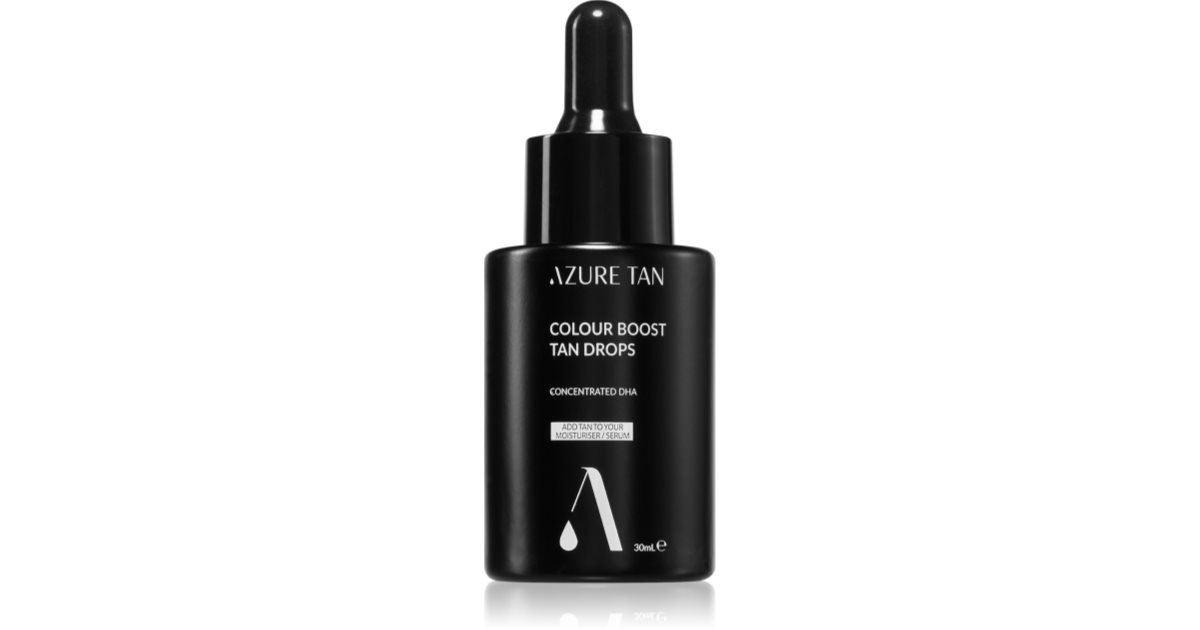 Azure Tan Color Boost itseruskettavat tippat kasvoille 30 ml