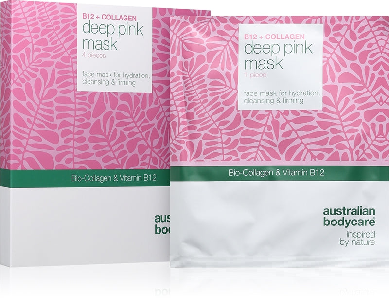 Australian Bodycare B12 + Collagen Set di maschere di tessuto