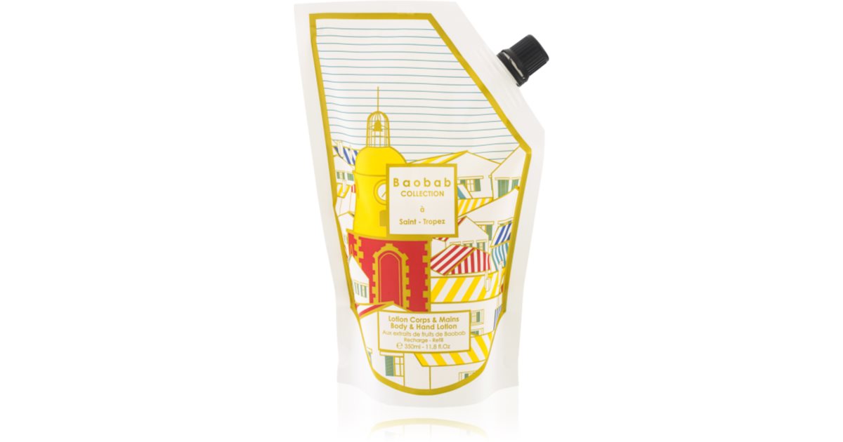 Baobab Collection Body Wellness À Saint-Tropez hand- och kroppsmjölkspåfyllning 350 ml