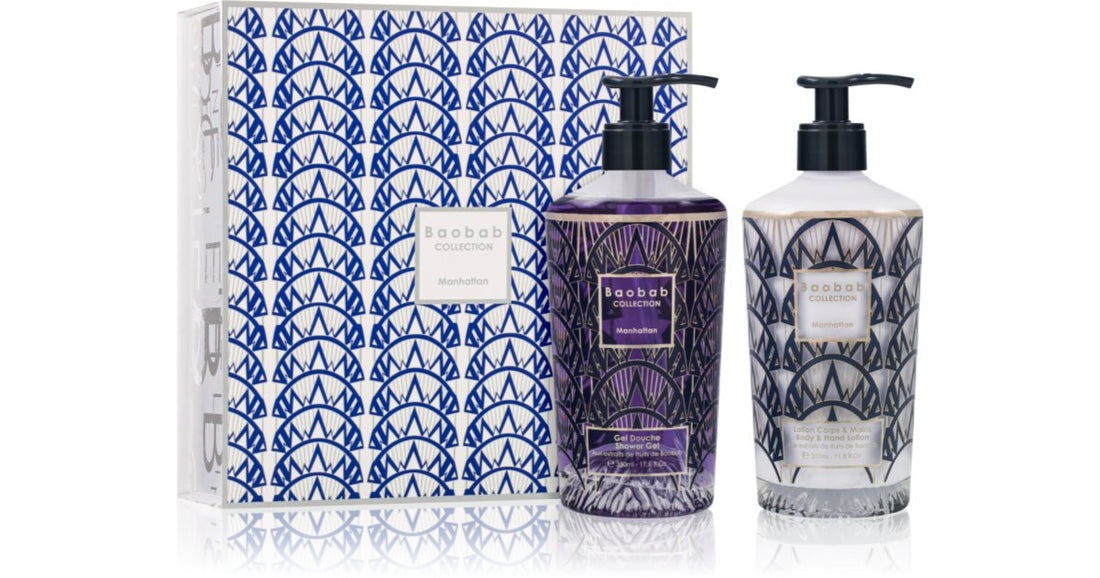 Baobab Collection Body Wellness Manhattan dusjsåpe gavepakke 350 ml + hånd- og kroppsmelk 350 ml