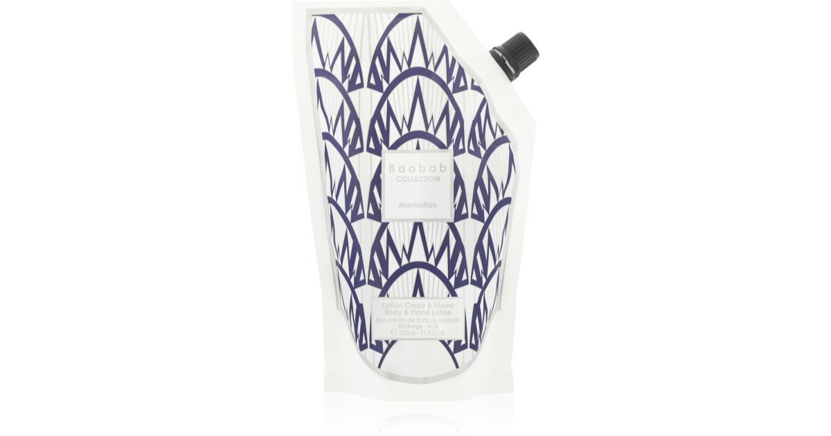 Baobab Collection Body Wellness Manhattan latte per mani e corpo ricarica 350 ml