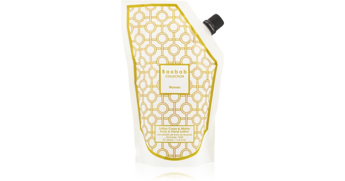 Baobab Collection Body Wellness dames hand- en lichaamsmelk navulling 350 ml