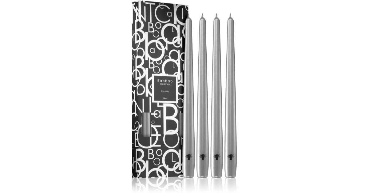 Baobab Collection Candela Silver 4 pz