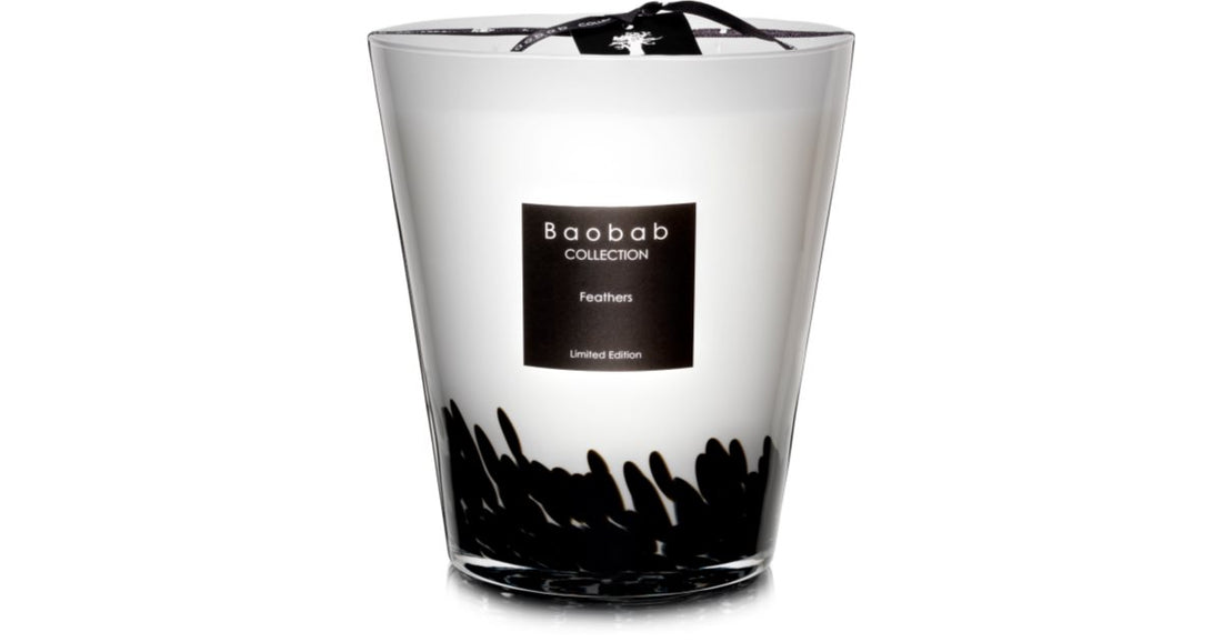 Baobab Collection Bougie parfumée Plumes 16 cm