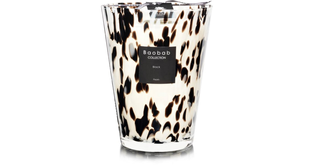 Baobab Collection Bougie parfumée Perles Noires 6,5 cm