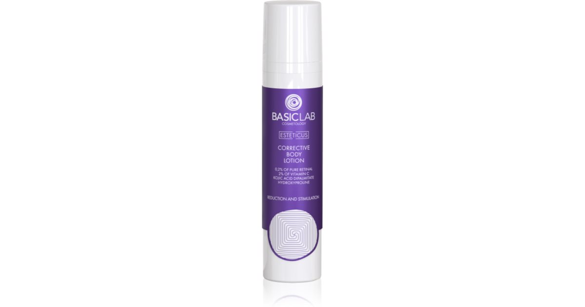 BasicLab Cosmetology Esteticus crema correttrice notte per il corpo 0,2% Pure Retinal 100 ml