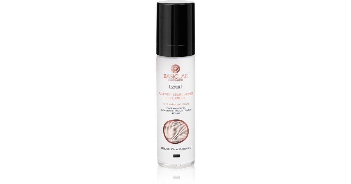 BasicLab Dermocosmetics Aminis crema notte rigenerante con amminoacidi 50 ml