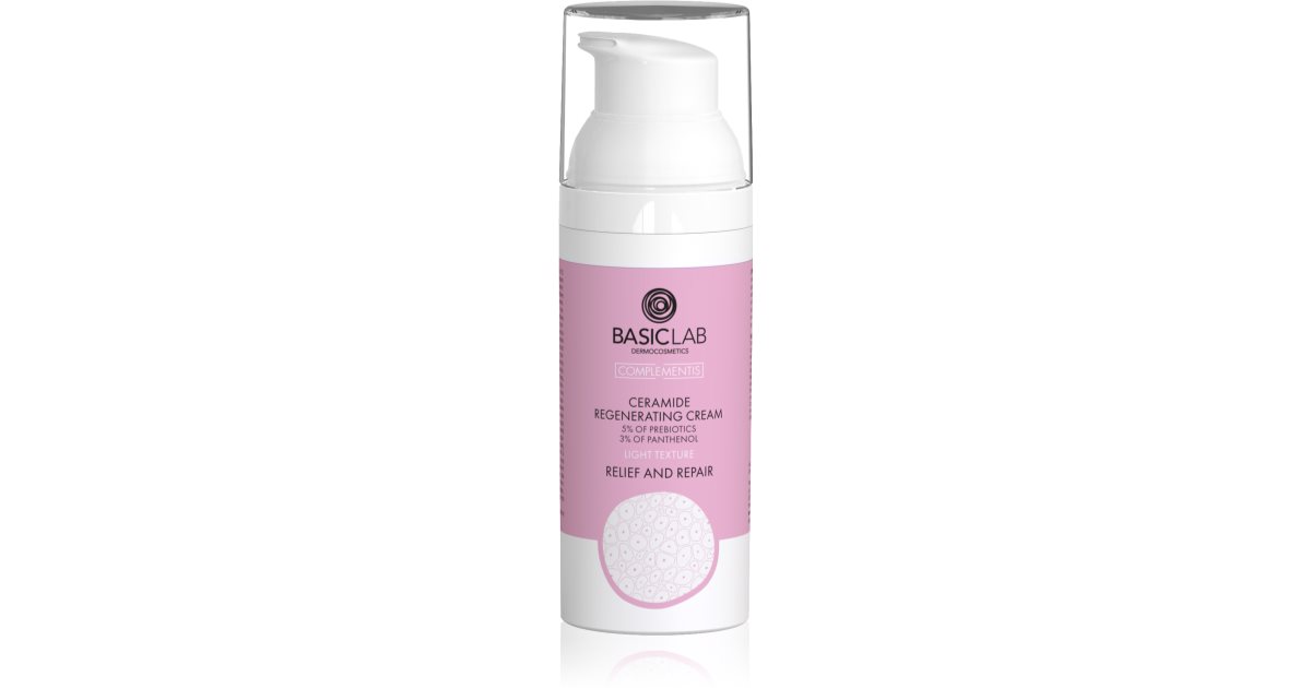 BasicLab Dermocosmetics Complementis crema rigenerante leggera con ceramidi 50 ml