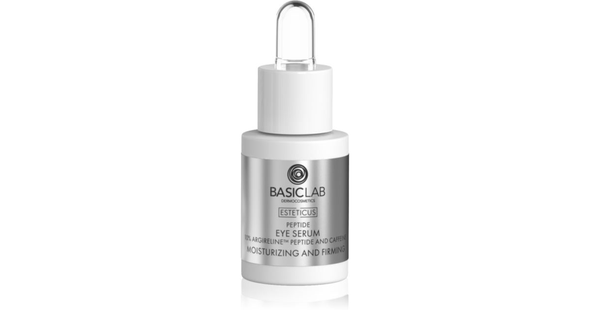 BasicLab Dermocosmetics Esteticus συσφιγκτικός ορός ματιών με πεπτίδια 15 ml