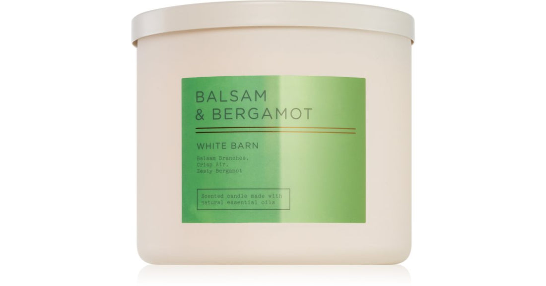 Bath &amp; Body Works Vonná svíčka Balsam &amp; Bergamot 411 g