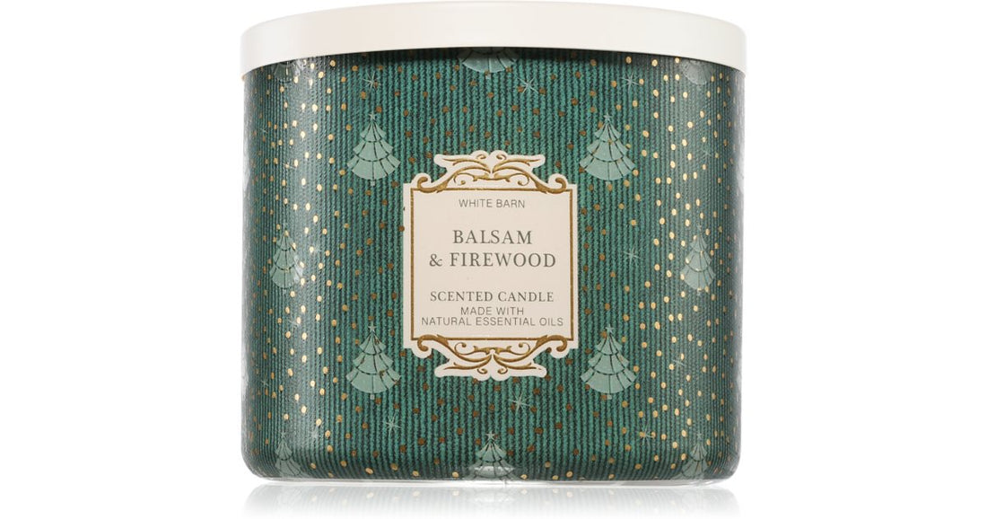 Bath &amp; Body Works Vonná svíčka Balsam &amp; Firewood 411 g