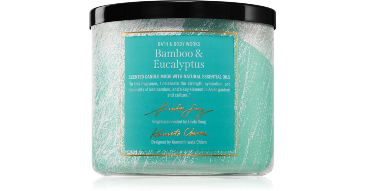 Bath &amp; Body Works Bambu ja eukalyptus tuoksukynttilä 411 g