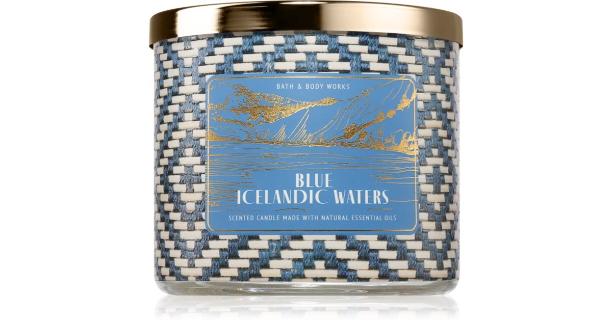 Bath &amp; Body Works Blaue isländische Wasserduftkerze 411 g