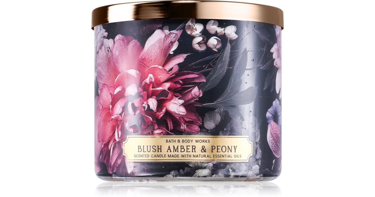 Bath &amp; Body Works Bougie parfumée Blush Ambre Pivoine 411 g