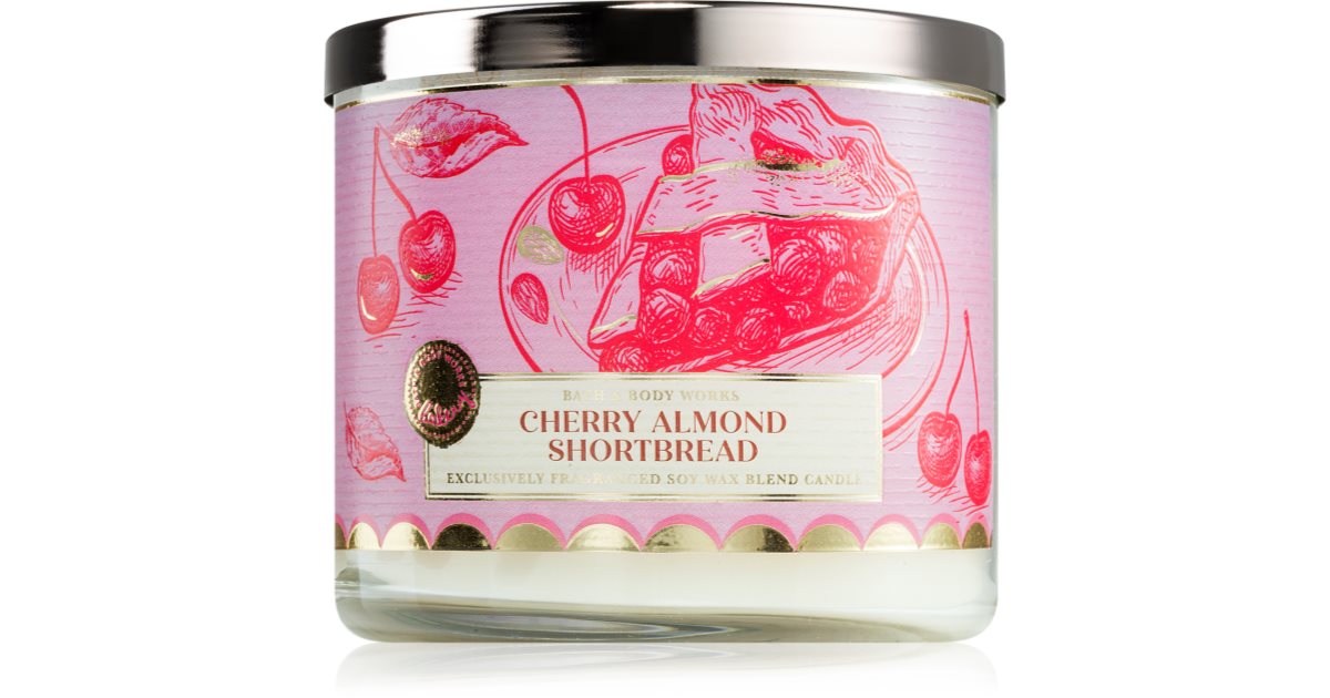 Bath &amp; Body Works Αρωματικό κερί Cherry Almond Shortbread 411 γρ