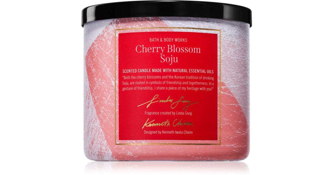 Bath &amp; Body Works Cherry Blossom Soju tuoksukynttilä 411 g