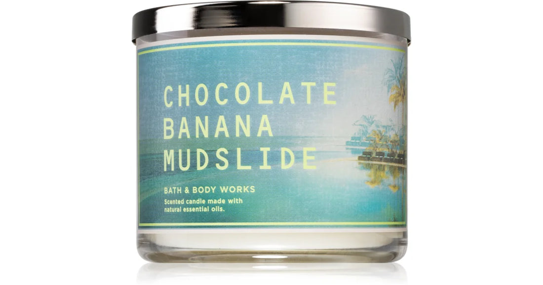 Bath &amp; Body Works Deslizamiento de Lodo de Plátano y Chocolate 411 g