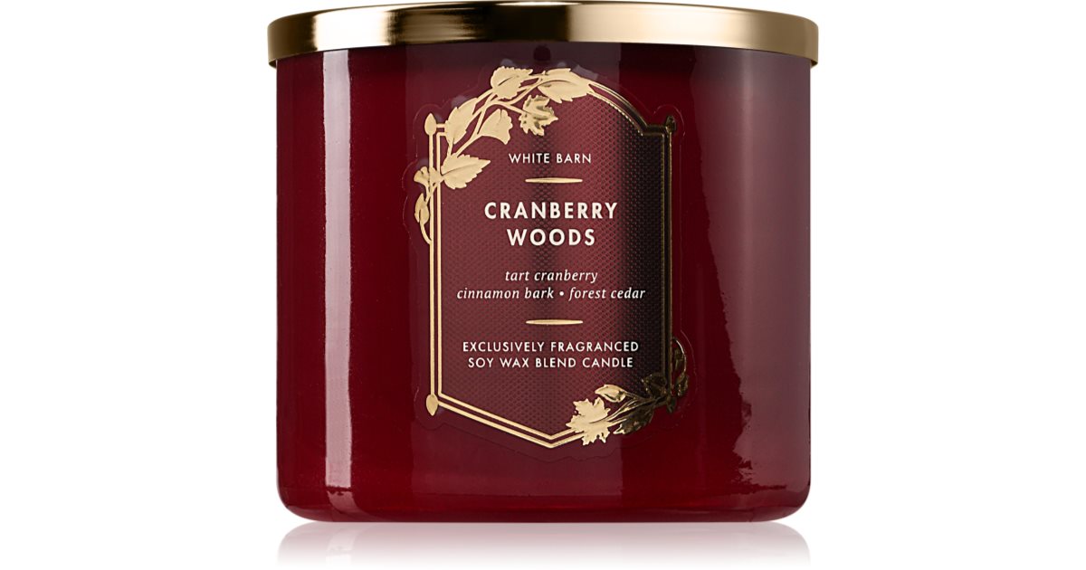 Bath &amp; Body Works Αρωματικό κερί Cranberry Woods 411 γρ