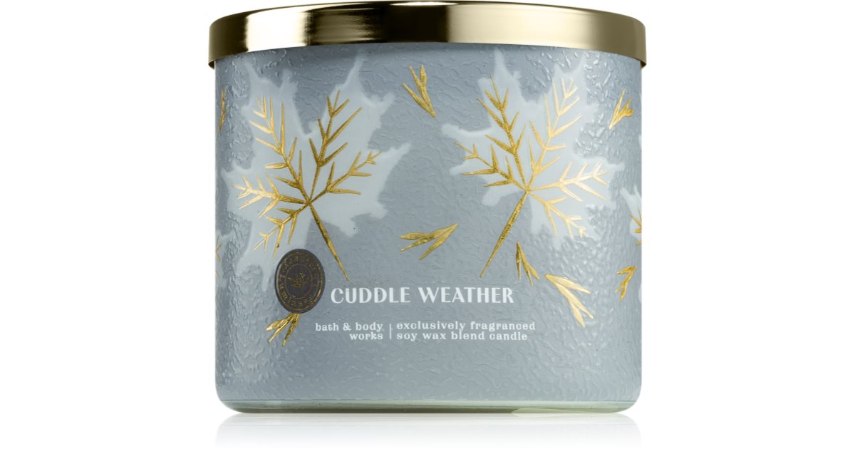 Bath &amp; Body Works נר ריחני Cuddle Weather 411 יח&