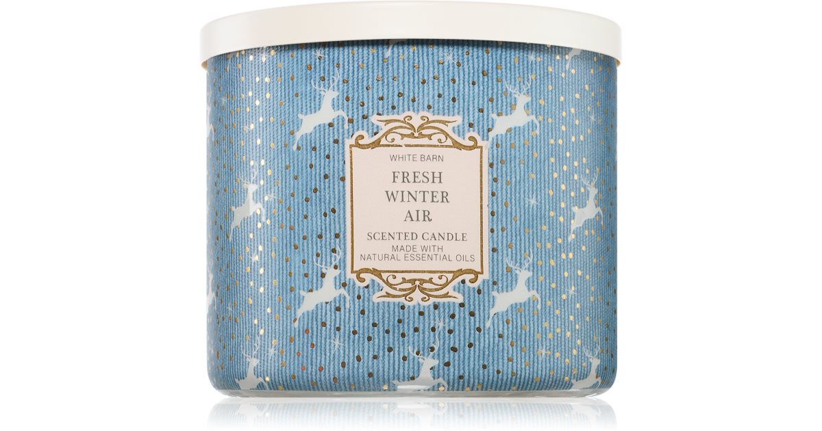 Bath &amp; Body Works Fresh נר ריחני Winter Air 411 גרם