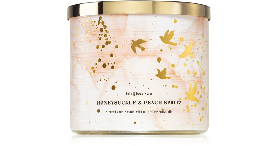 Bath &amp; Body Works Spritz cu caprifoi și piersici 411 g