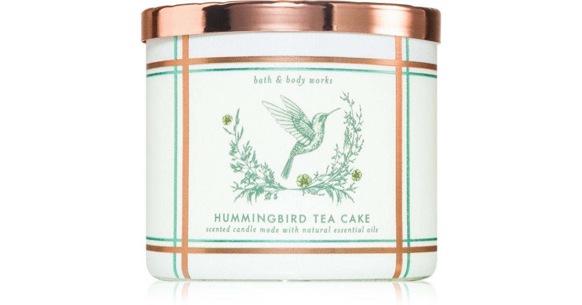 Bath &amp; Body Works Αρωματικό κερί Hummingbird Tea Cake 411 γρ