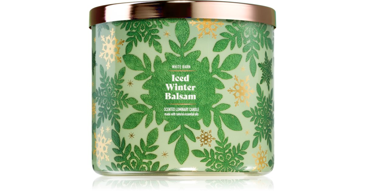 Bath &amp; Body Works Lumanare parfumata Iced Winter Balsam 411 g