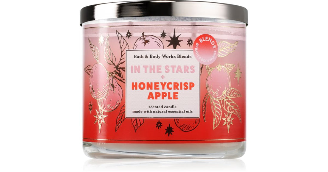 Bath &amp; Body Works In The Stars + Honeycrisp Apple candela profumata 411 g