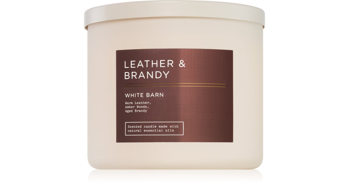 Bath &amp; Body Works Leather &amp; Brandy 411 γρ