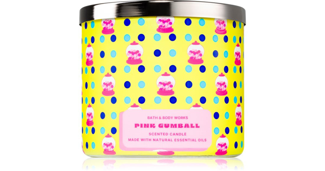 Bath &amp; Body Works ורוד Gumball 411 גרם