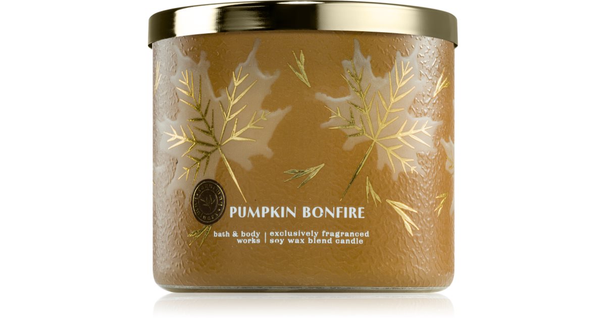 Bath &amp; Body Works Lumânare parfumată Dovleac Foc de tabără 411 g