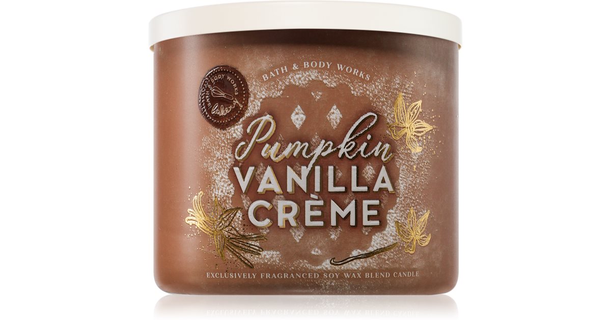 Bath &amp; Body Works Pumpkin Vanilla Crème tuoksukynttilä 411 g