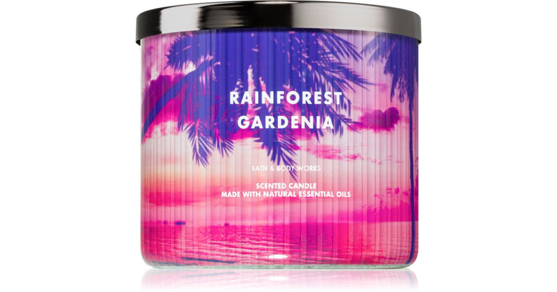 Bath &amp; Body Works Rainforest Gardenia geurkaars 411 gr