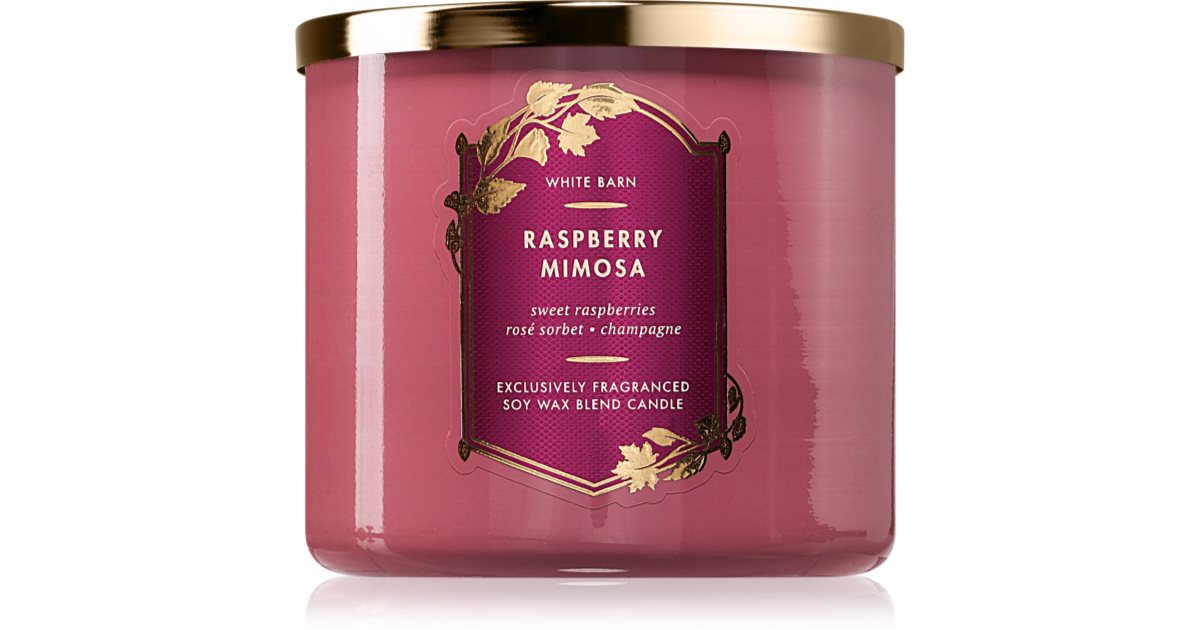 Bath &amp; Body Works Vonná svíčka Malina Mimosa 411 g