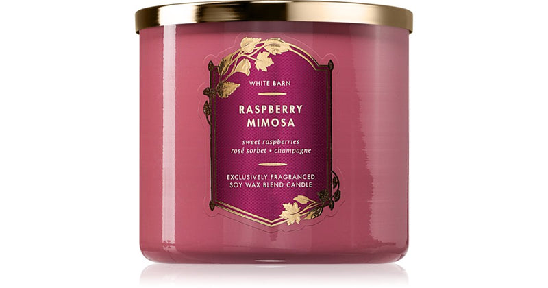 Bath & Body Works Raspberry Mimosa candela profumata 411 g