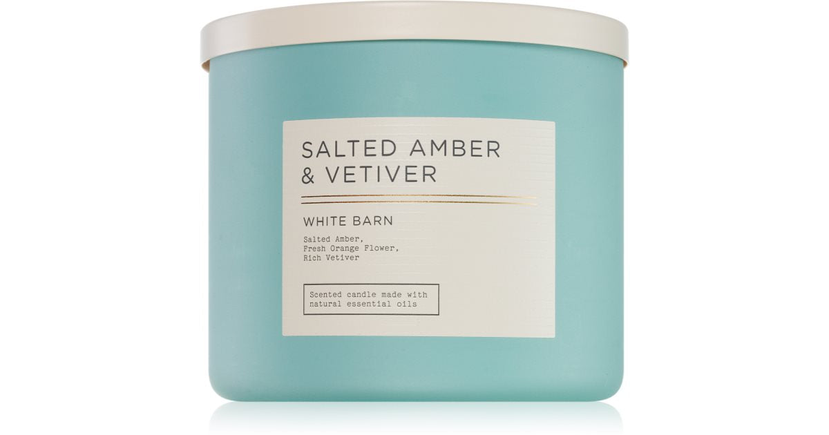 Bath &amp; Body Works Ámbar salado y vetiver 411 g