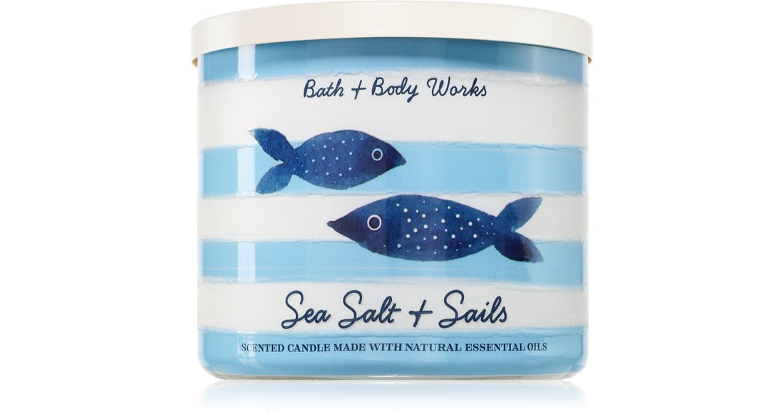 Bath &amp; Body Works Αρωματικό κερί Sea Salt &amp; Sails 411 γρ